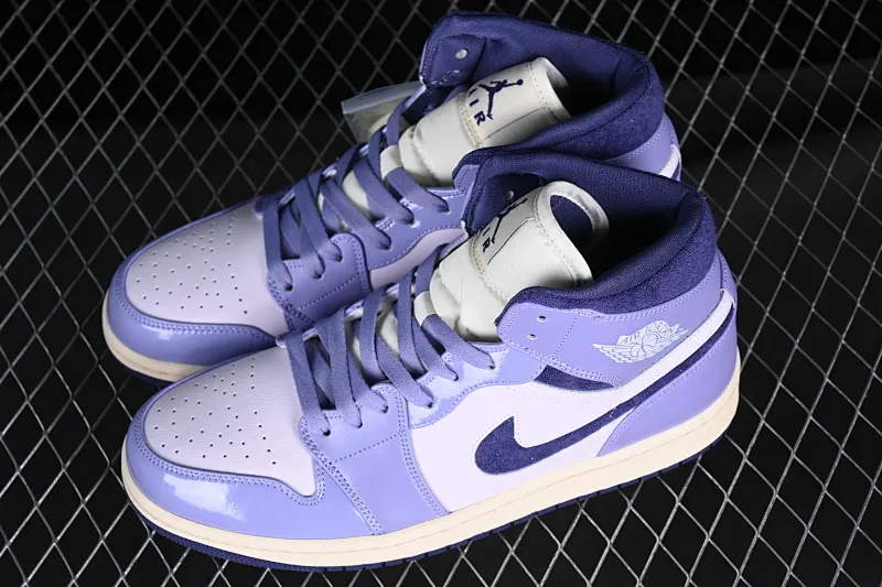 All categories Air Jordan Jordan series basketball shoes Air Jordan 1 Mid Air Jordan 1 Mid "Sky Purple" AJ1 Joe 1 various purple Chinese casual sneakers DZ3745-500